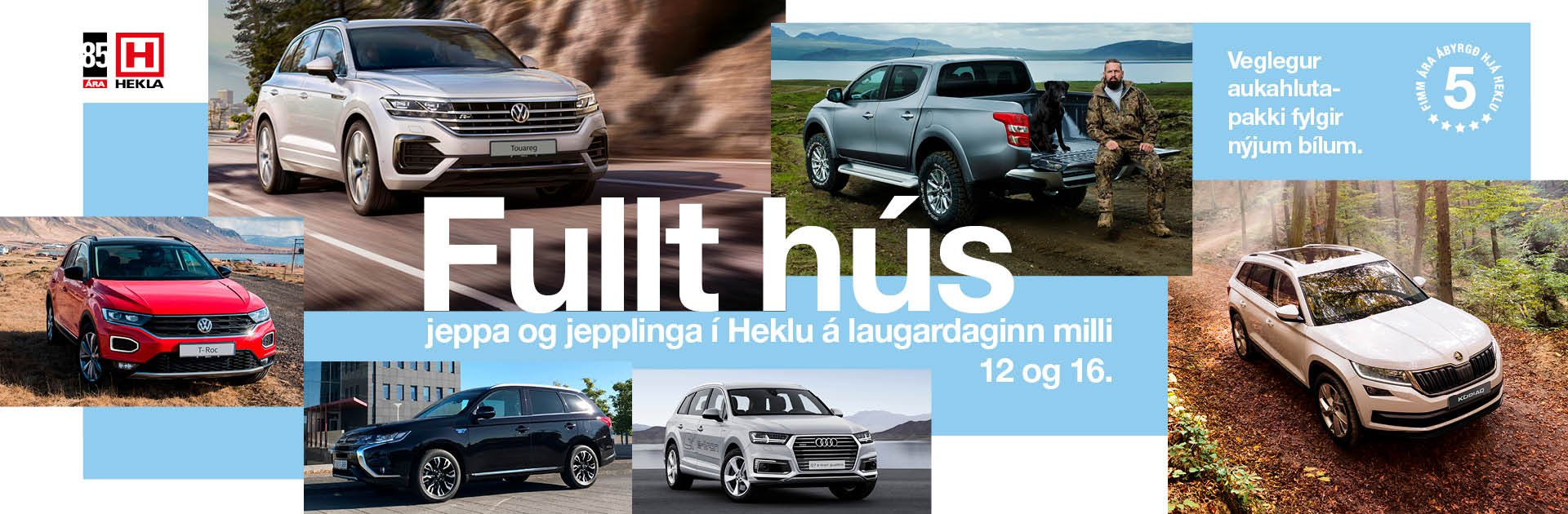 Fullt hús jeppa og jepplinga hjá HEKLU.